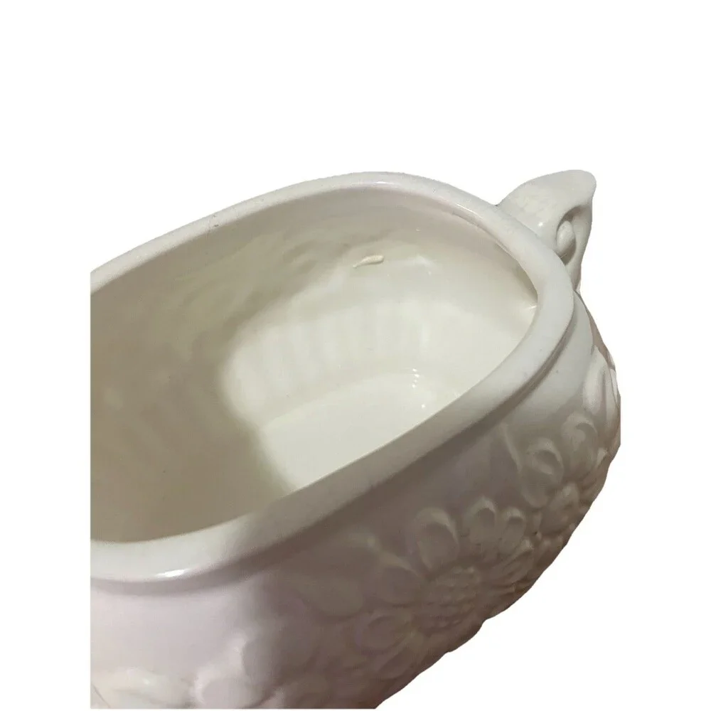 Vintage small Himark White Ceramic Small Daisy Soup gravy Tureen With Lid - Picture 11 of 16